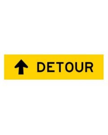 Picture of Detour Straight | 1200 x 300mm sign (WA only)