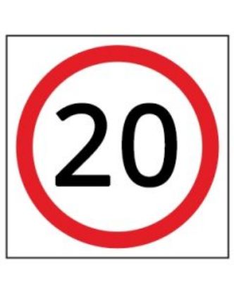 Picture of Speed Disc 20 KM | 600 x 600mm Multi Message Sign (WA only)