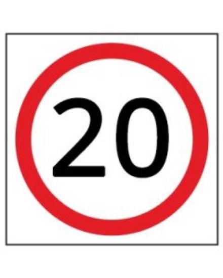 Picture of Speed Disc 20 KM | 600 x 600mm Multi Message Sign (WA only)