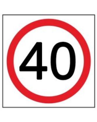 Picture of Speed Disc 40 Km | 600 x 600mm Multi Message Sign (WA only)