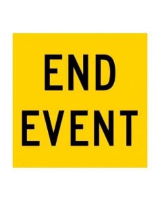 Picture of End Event | 1200 x 300mm sign (WA only)