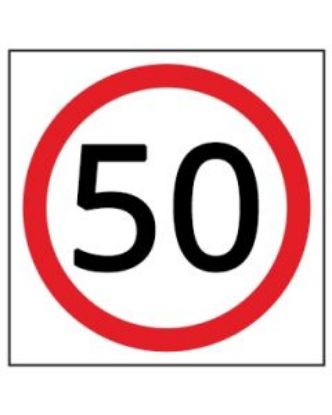 Picture of Speed Disc 50 KM | 600 x 600mm Multi Message Sign (WA only)