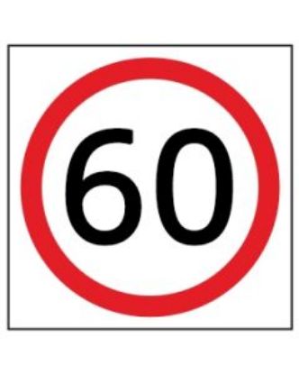 Picture of Speed Disc 60 KM | 600 x 600mm Multi Message Sign (WA only)