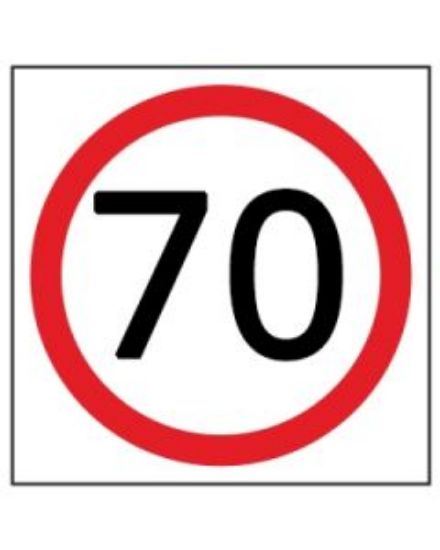 Picture of Speed Disc 70KM | 600 x 600mm Multi Message Sign (WA only)