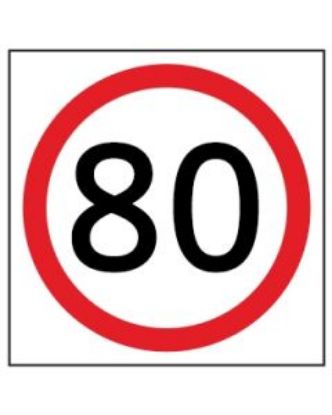 Picture of Speed Disc 80 Km | 600 x 600mm Multi Message Sign (WA only)