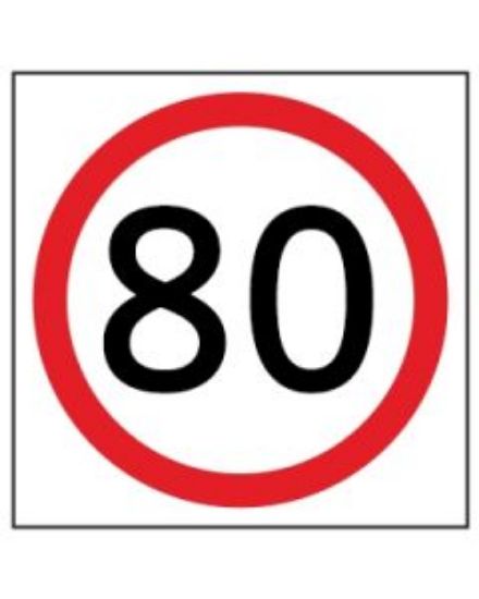 Picture of Speed Disc 80 Km | 600 x 600mm Multi Message Sign (WA only)