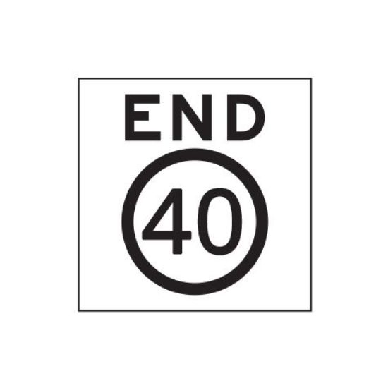 Picture of End 50 Km | 600 X 600mm Multi Message Sign (WA Only)