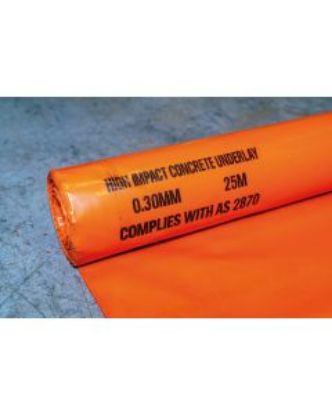 Picture of Orange Plastic 300µm, 25m x 4m Roll