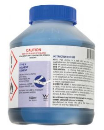 Picture of PVC Solvent Cement Type N Blue 500ml