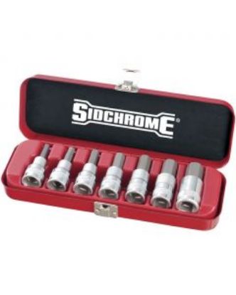 Picture of Sidchrome 7 Piece 1/2" Drive In-Hex Socket Set