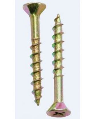 Picture of Chipboard Screw 8-9x45 Zinc Yellow 1000 Pack