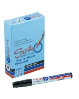 Picture of Permanent Markers - 12 Pack Black Marker Pens