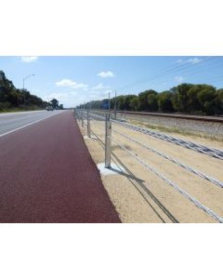 Picture of Sentryline II TL- 3 And TL- 4 Wire Rope Safety Barrier System