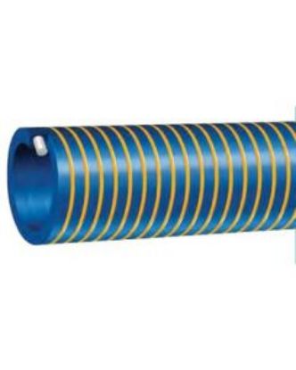 Picture of Blue PVC Oil Suction Hose, 50 Mm ID / 2" ID. Sold In Custom Lengths By The Metre.