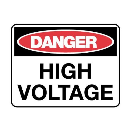 Yalanji Supplies. Danger Sign - High Voltage 600 X 450mm Metal