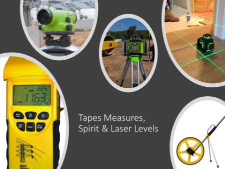Picture for category Tapes Measures, Spirit & Laser Levels