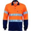 Picture of DNC Long Sleeve Hi-vis Cotton Back Day/Night Polo Shirt