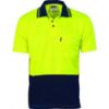 Picture of S/S M/Mesh Hi Vis Polo Shirt 2 Tone