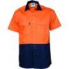 Picture of Short Sleeve Hi Vis Cotton Drill Shirt