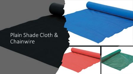 Picture for category Plain Shade Cloth & Chainwire