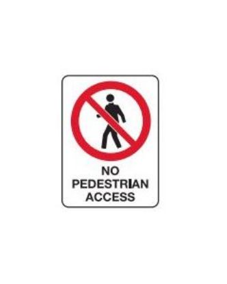 Picture of No Pedestrian Access 600X450