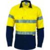 Picture of DNC Hi Vis Long sleeve Drill Shirt with Reflective Tape