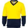 Picture of Hi Vis 2 Tone 100% Cotton V-Neck Sloppy Joe