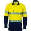 Picture of Long Sleeve Hi-vis 3 Way Cool-Breeze Shirt with Reflective Tape