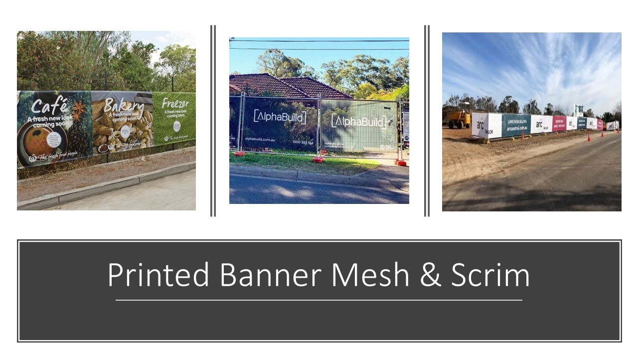 Picture for category Printed Banner Mesh & Scrim Banner