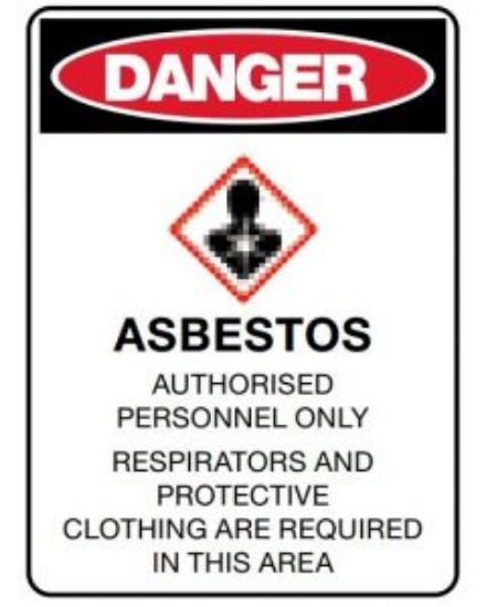 Picture of Danger Asbestos Authorised Personnel 450 X 600mm Corflute