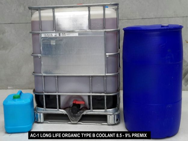 Picture of AC-1 LONG LIFE ORGANIC TYPE B COOLANT 8.5-9% PREMIX 200 Litre