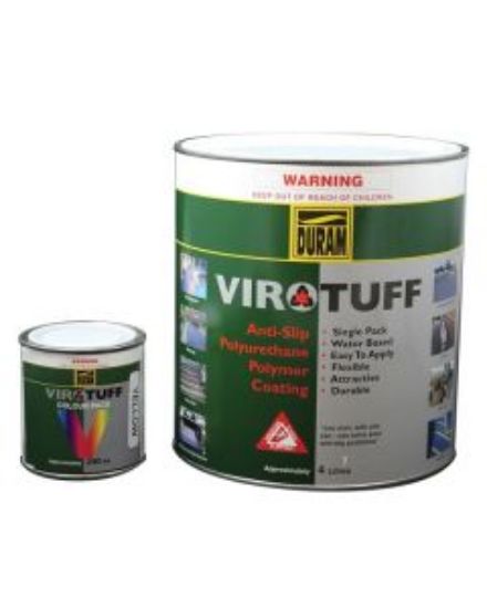 Picture of Duram Virotuff Anti Slip Polyurethane Coating Yellow 4L
