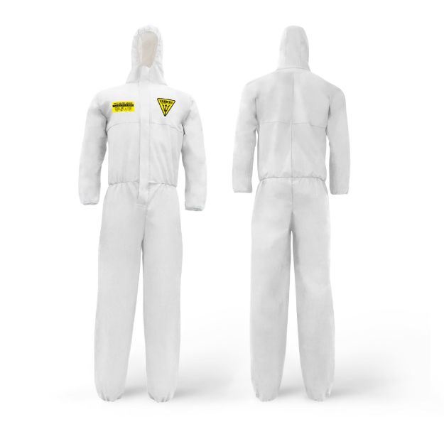 Picture of Coverall TRIDENT® SMS White  