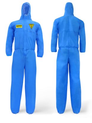 Picture of Coverall TRIDENT® SMS Type 5 / Type 6 Blue - Small