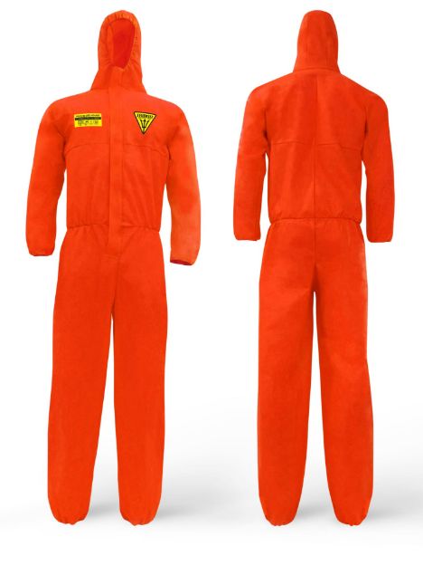 Picture of Coverall TRIDENT® SMS Type 5 / Type 6 Orange 