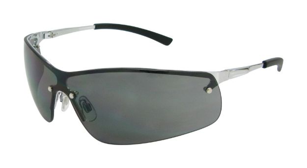 Picture of BOSTON Metal Frame Safety Glasses - Smoke Lens