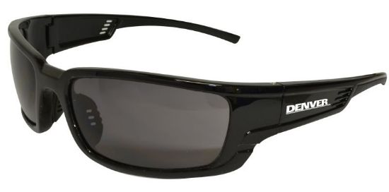 Picture of DENVER Premium Safety Glasses, Black Frame - Smoke Lens