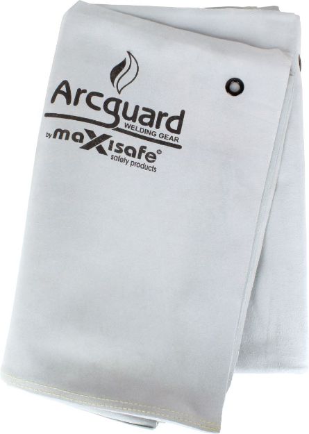 Picture of ArcGuard Leather Welding Blanket with Eyelets - 1.8m2