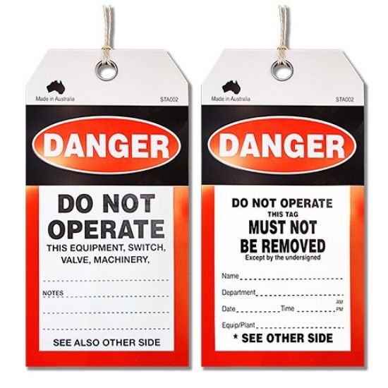 Picture of Safety Tag "Danger - Do Not Operate"