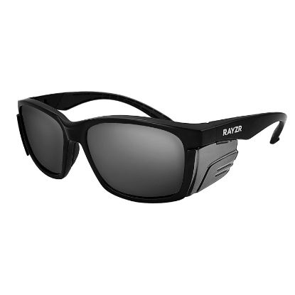 Picture of Rayzr Safety Glasses - Matte Black Frame - Smoke Lens