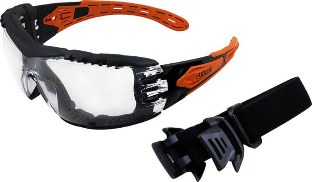 Picture of EVOLVE Safety Glasses with Gasket & Headband - Clear Lens