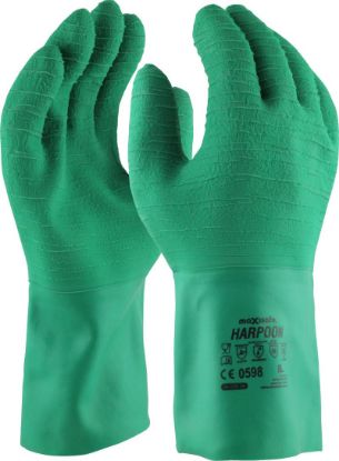 Picture of Harpoon Green Latex Gauntlet