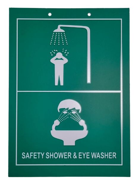 Picture of Instruction Sign (Safety Shower & Eyewasher)