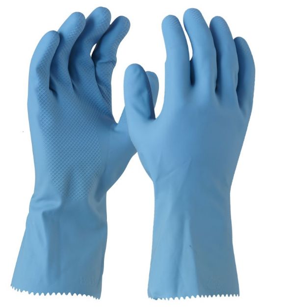 Picture of Maxisafe Blue Latex Silverlined Glove