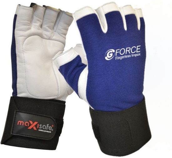 Picture of G-Force Fingerless Anti-Vibration Mechanics Gloves