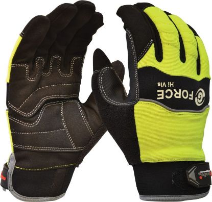 Picture of G-Force Hi-Vis Mechanics Glove, full finger