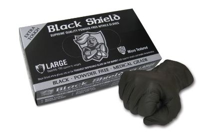 Picture of Black Shield Heavy Duty Nitrile, Unpowdered