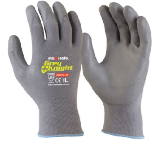 Picture of Grey Knight Nylon PU Coated Nylon Glove