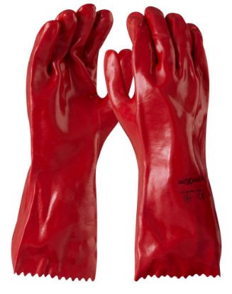 Picture of Maxisafe Red PVC Gauntlet - 35cm