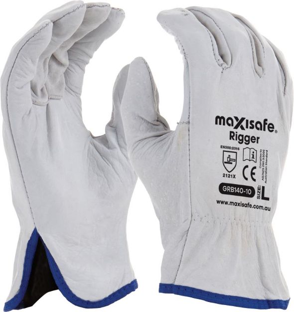 Picture of Maxisafe Natural Full-Grain Leather Rigger Glove